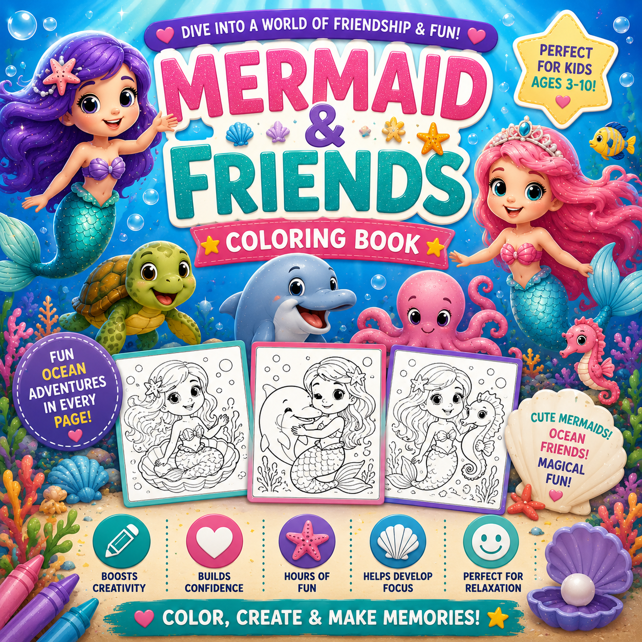 Mermaid & Friends - Blue Harbor Publishing