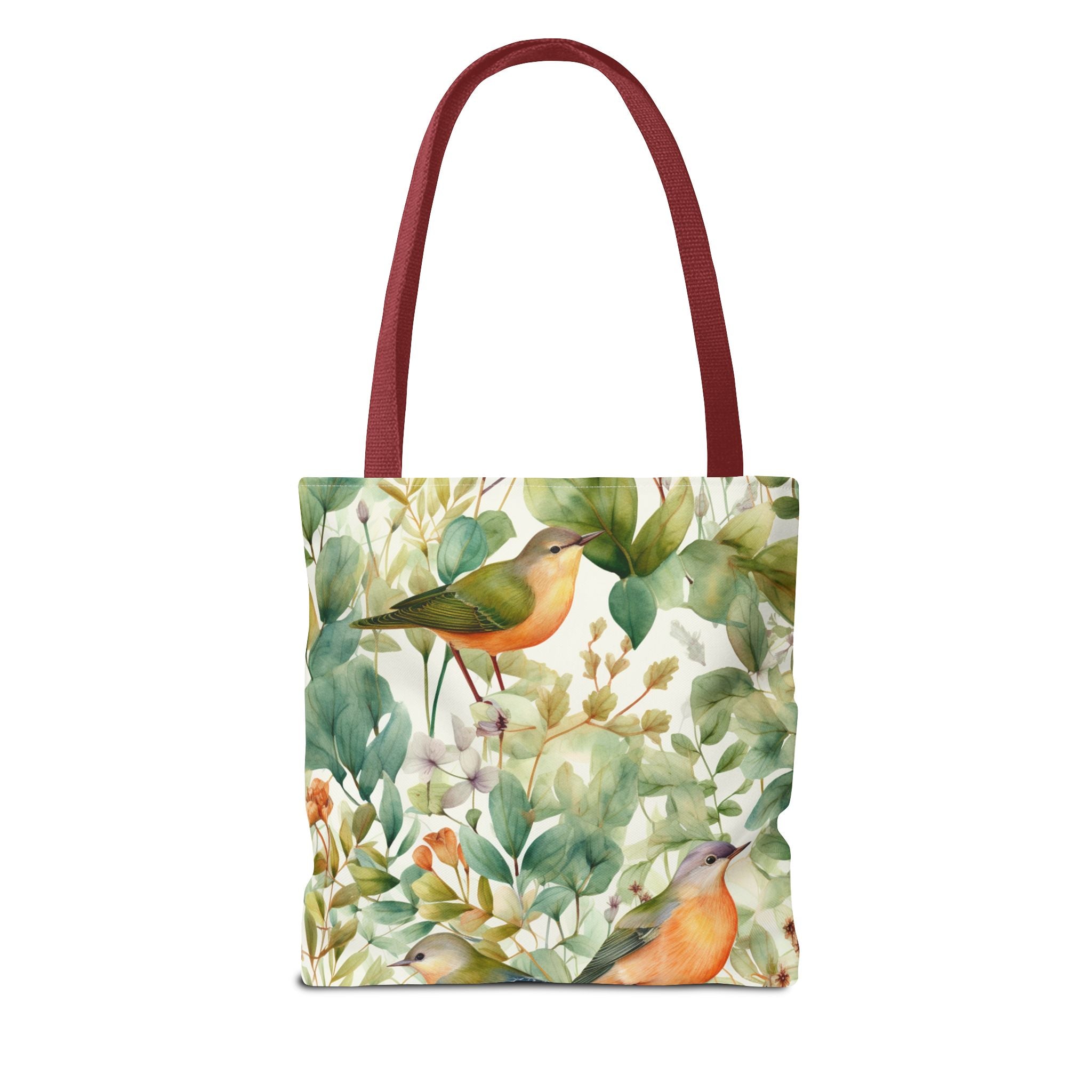 Watercolor Birds & Botanicals Tote Bag