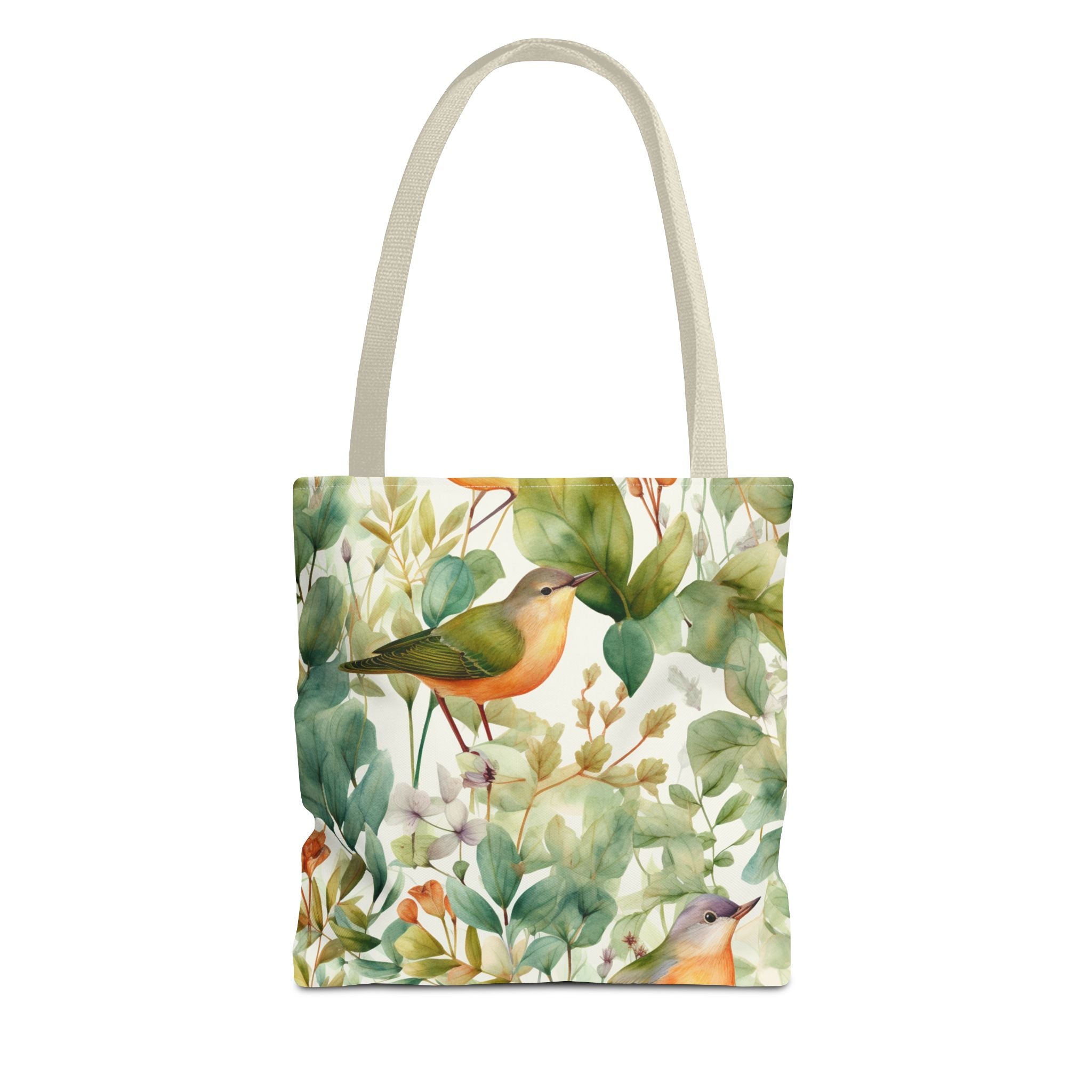 Watercolor Birds & Botanicals Tote Bag