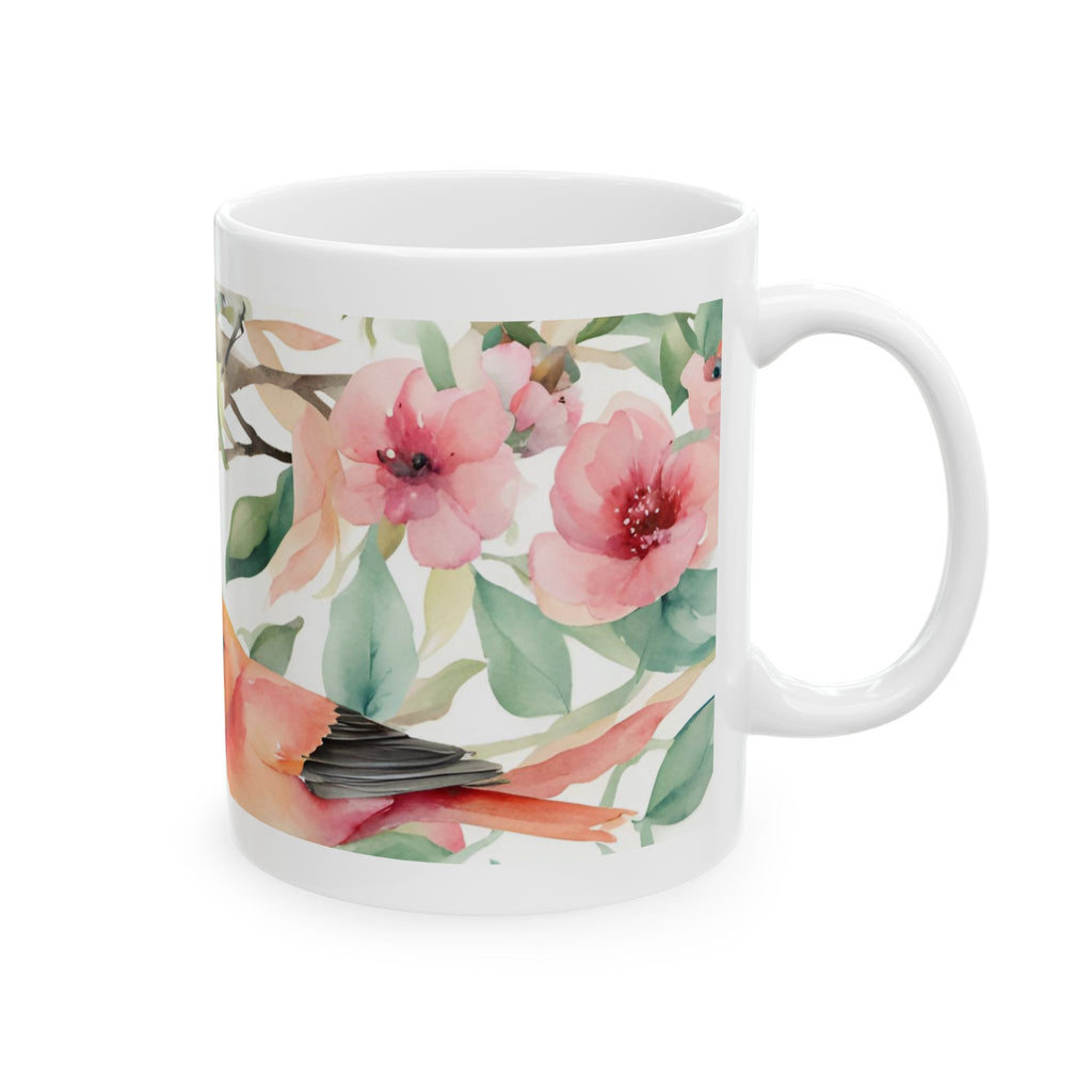 Watercolor Songbirds Coffee Cup