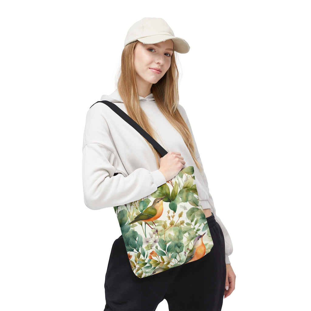 Watercolor Birds & Botanicals Tote Bag