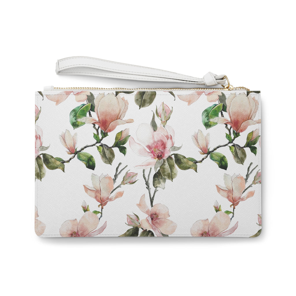 Pink Watercolor Wristlet Purse