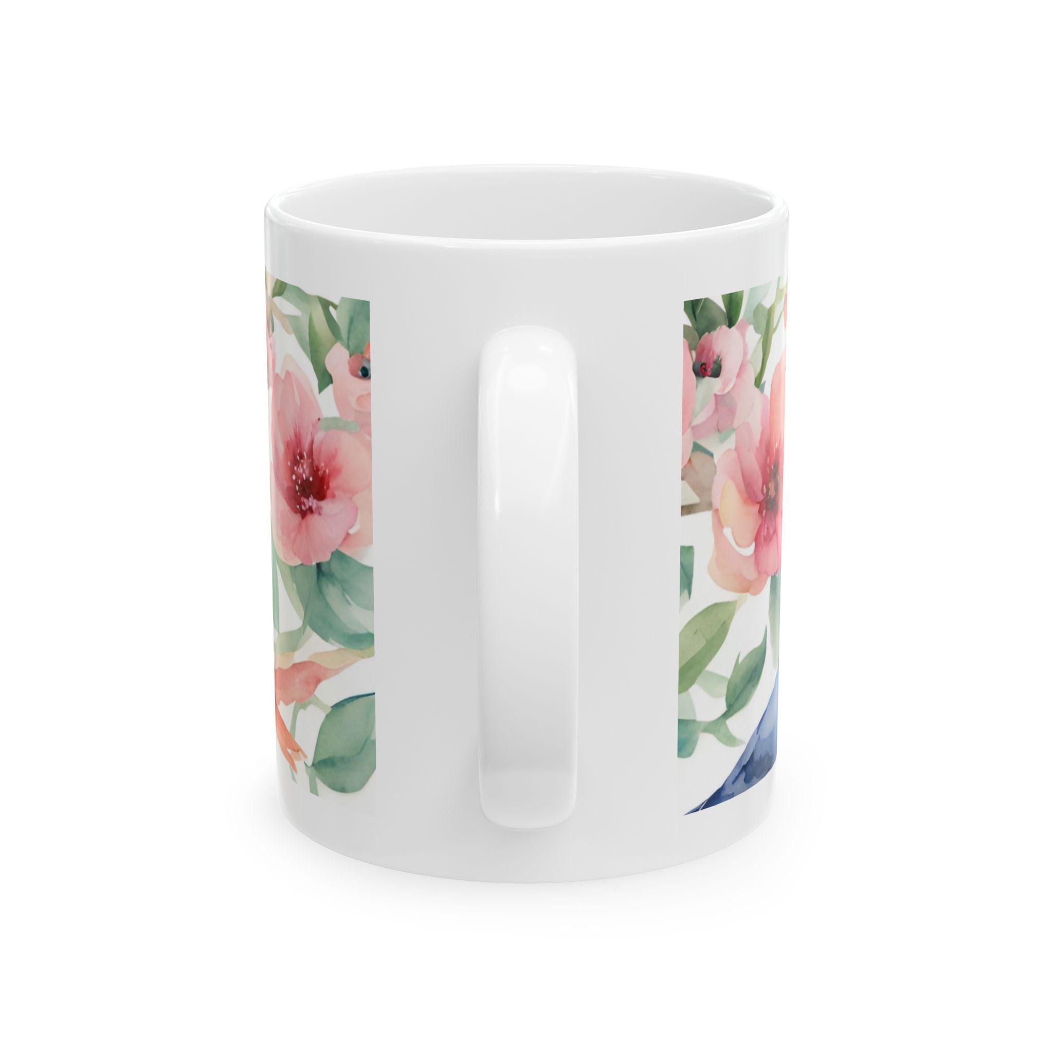 Watercolor Songbirds Coffee Cup