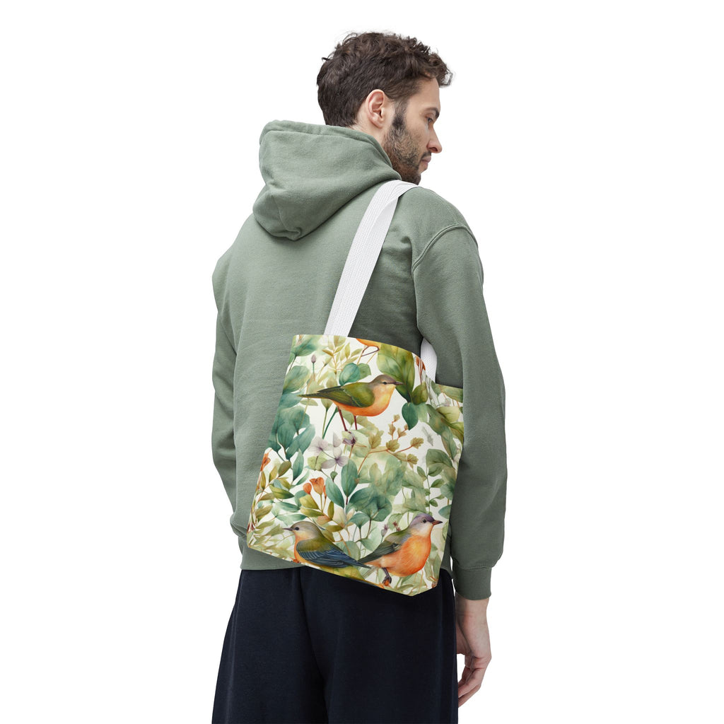 Watercolor Birds & Botanicals Tote Bag