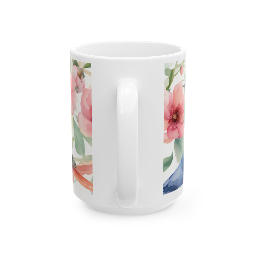 Watercolor Songbirds Coffee Cup