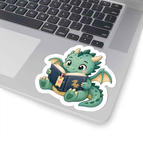 Cute Reading Dragon Sticker