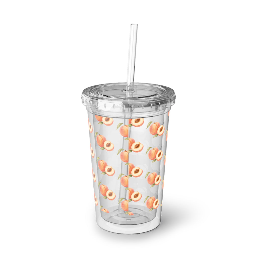 Peach Pattern Acrylic Tumbler