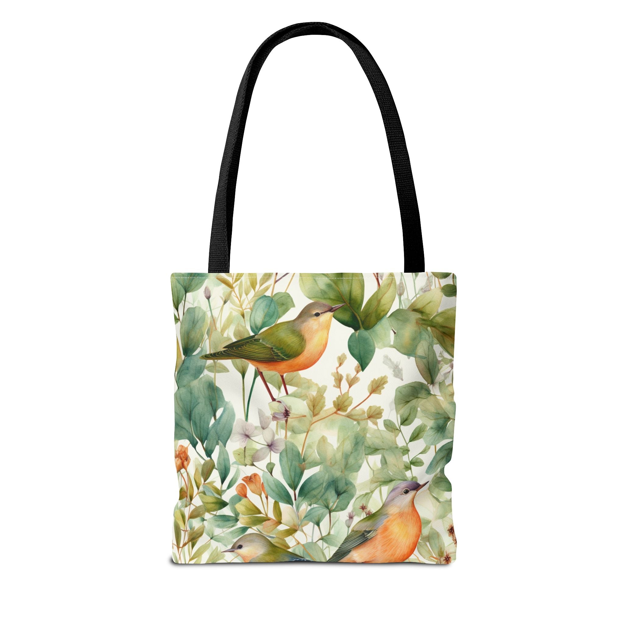 Watercolor Birds & Botanicals Tote Bag