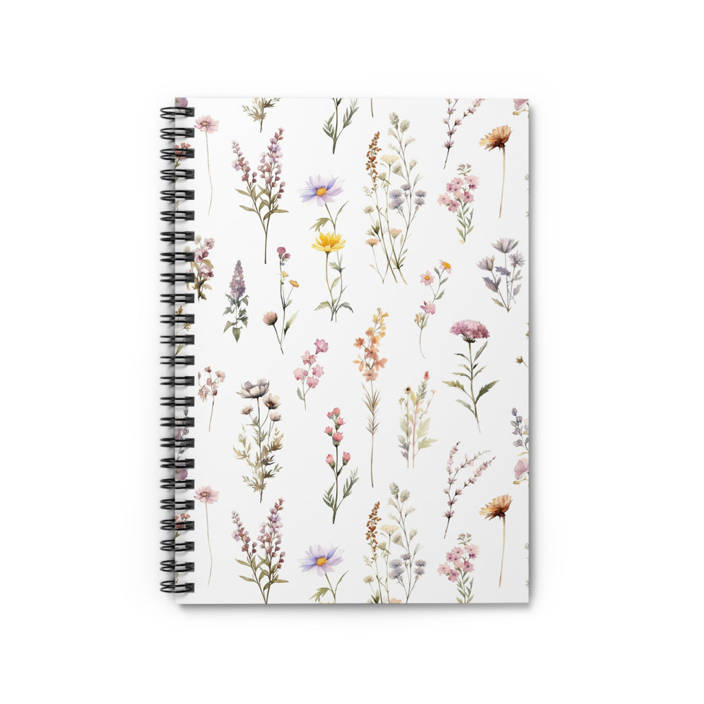 Floral Wildflower Spiral Notebook