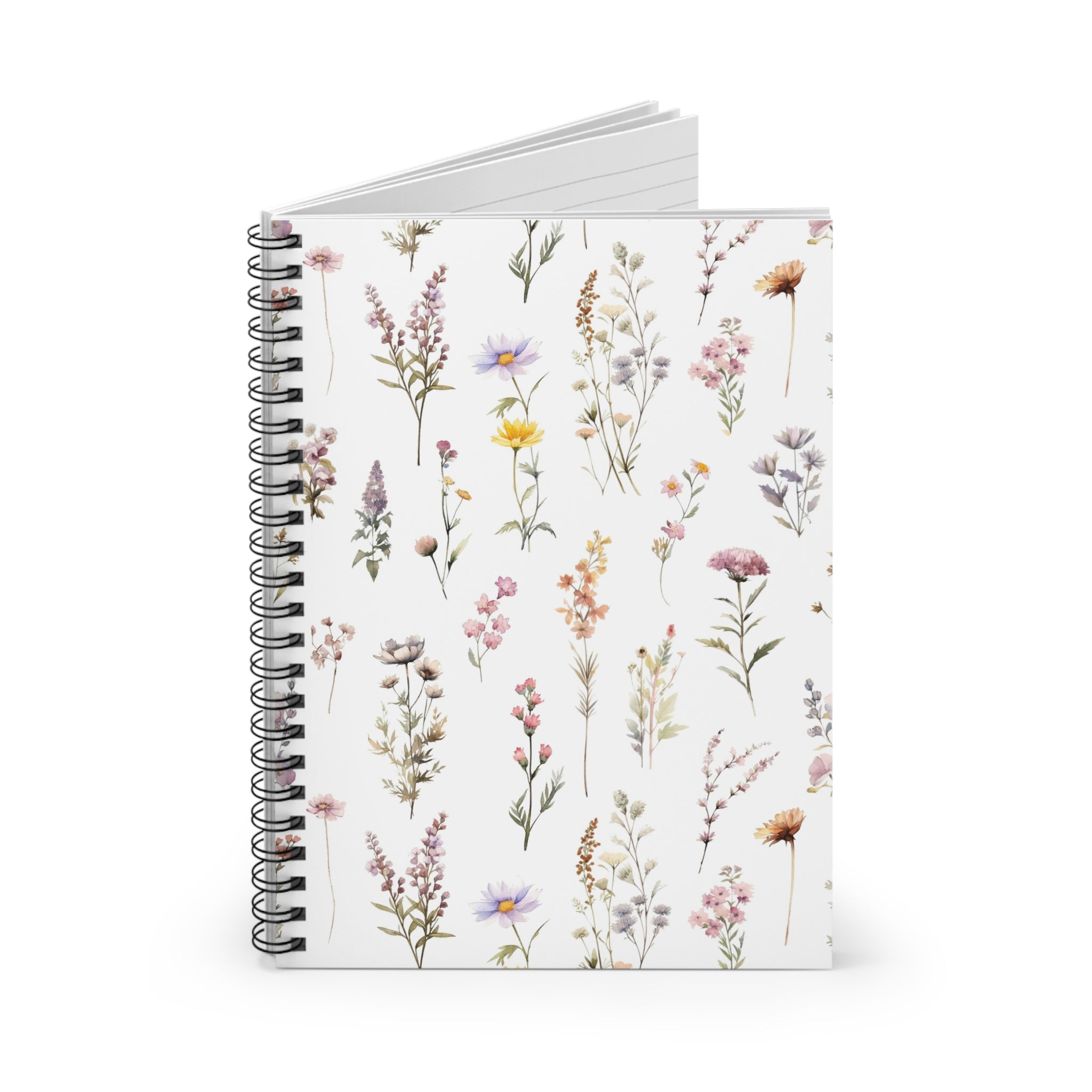Floral Wildflower Spiral Notebook