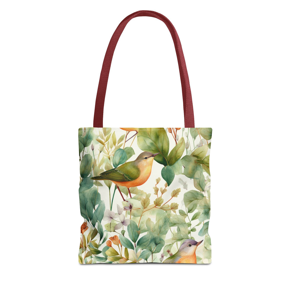 Watercolor Birds & Botanicals Tote Bag