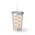 Peach Pattern Acrylic Tumbler