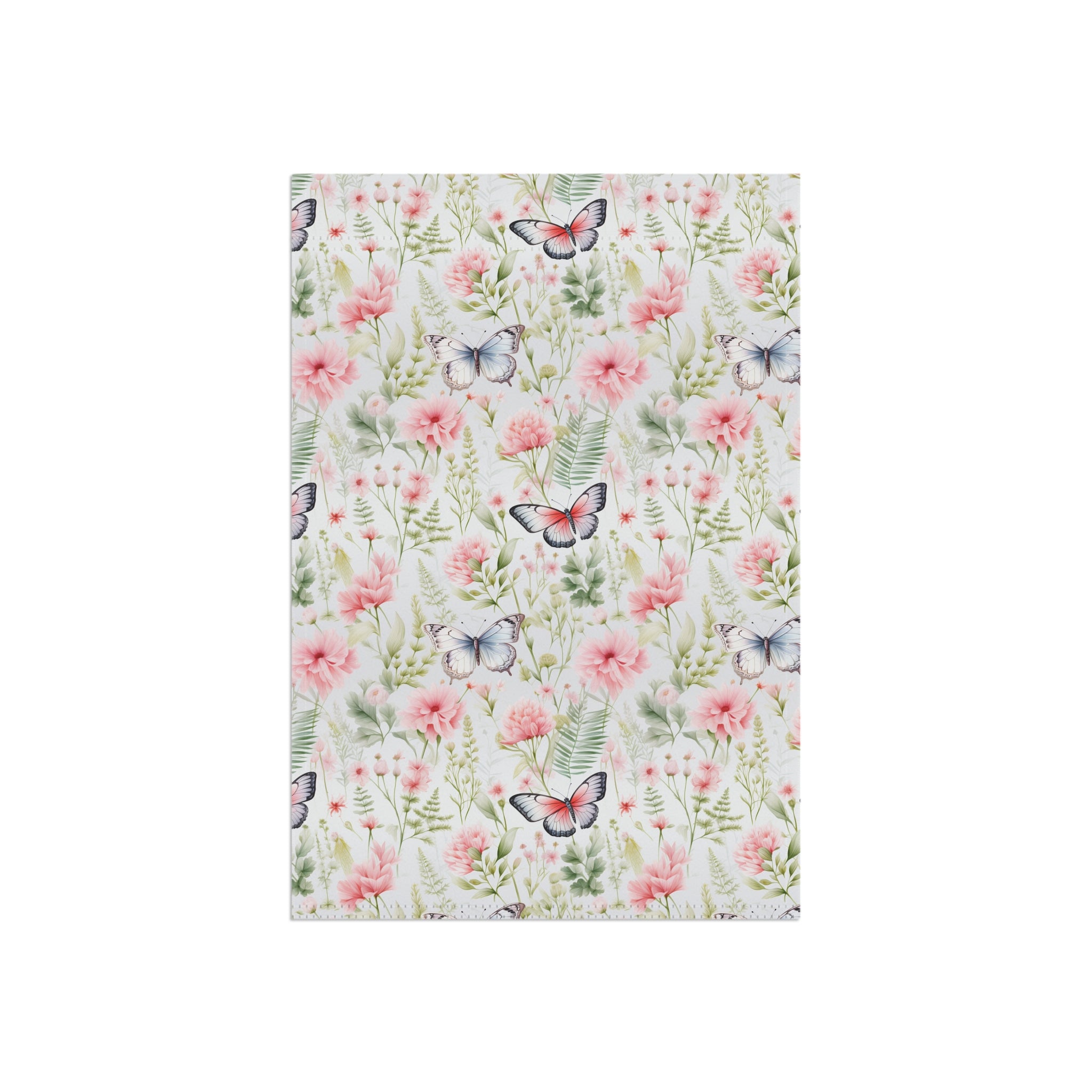 Butterfly Floral Garden Flag