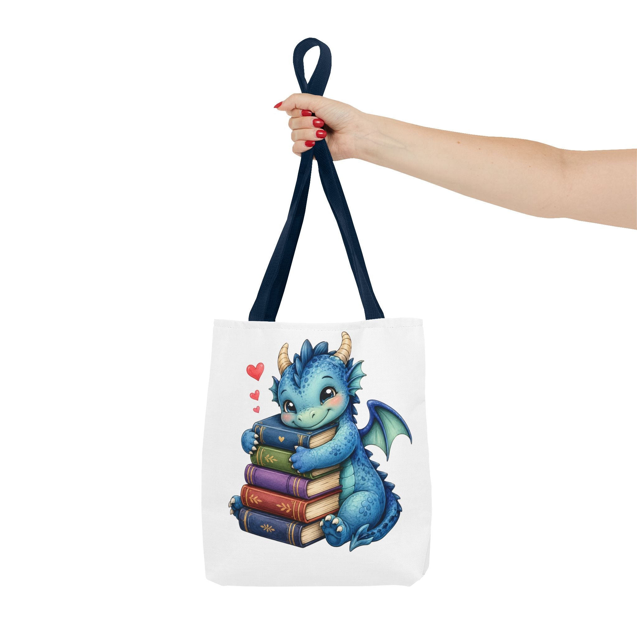 Cute Blue Dragon Booklover Tote Bag