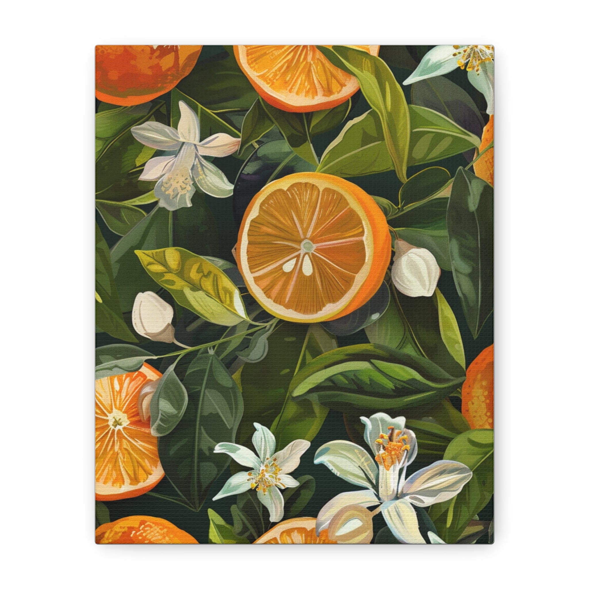 Orange Blossom Canvas Wall Art