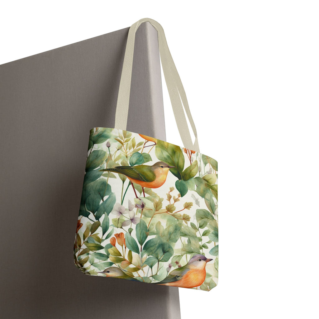 Watercolor Birds & Botanicals Tote Bag