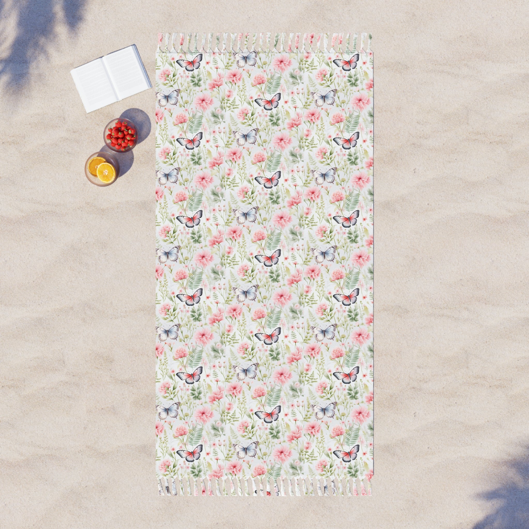 Butterfly Fringe Turkish Towel