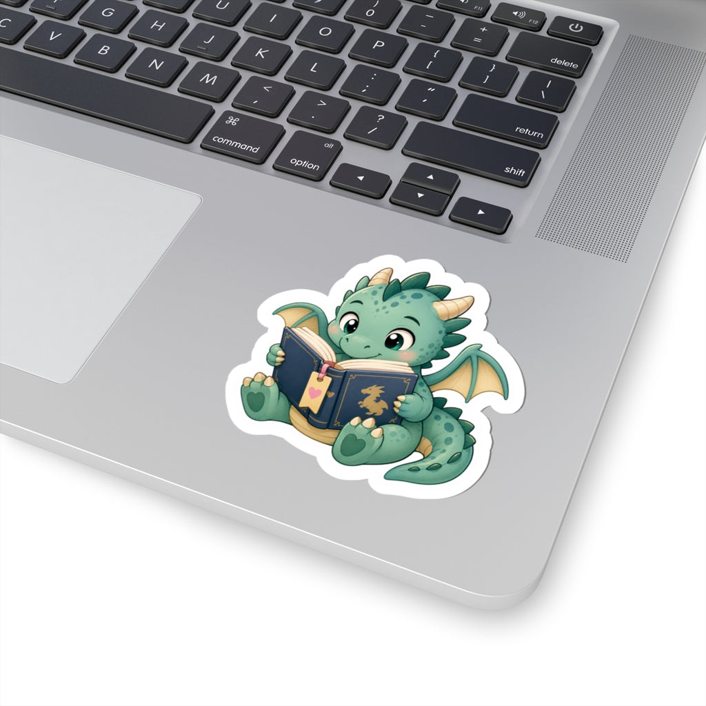 Cute Reading Dragon Sticker