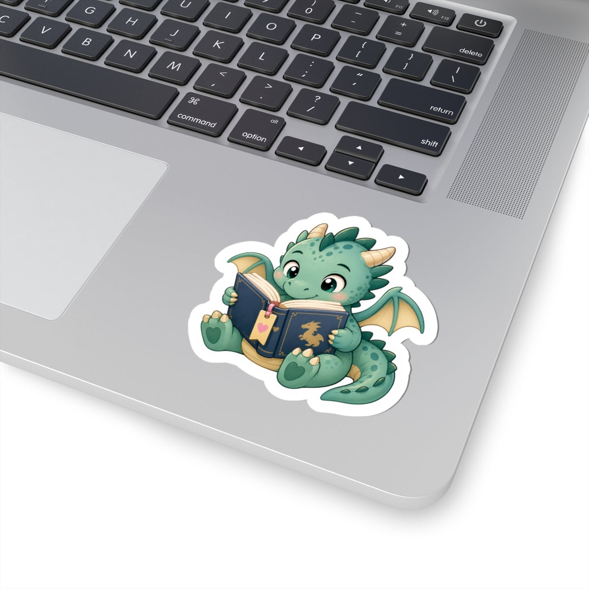 Cute Reading Dragon Sticker