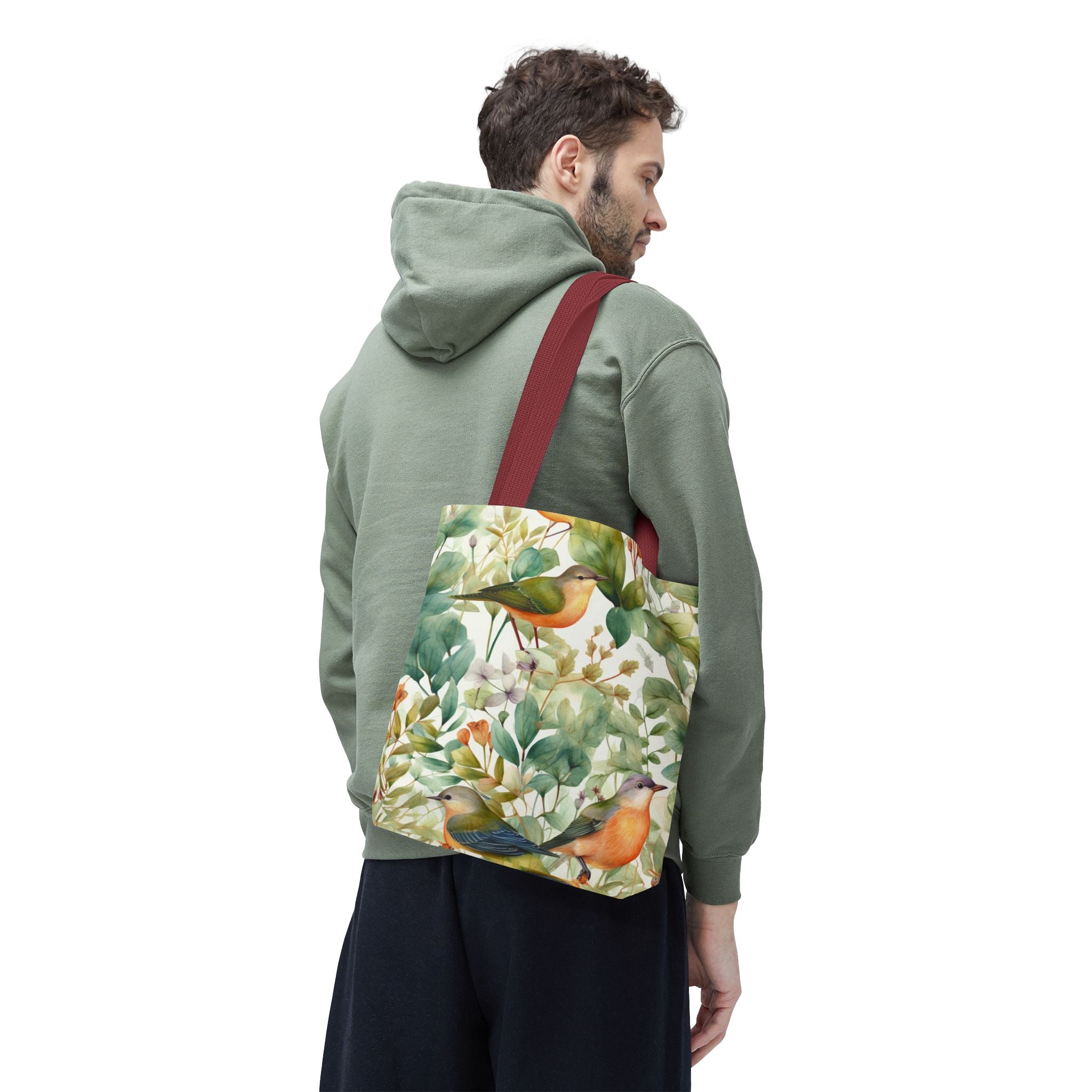Watercolor Birds & Botanicals Tote Bag