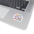 Coloring Is My Therapy Elephant Kiss-Cut Sticker