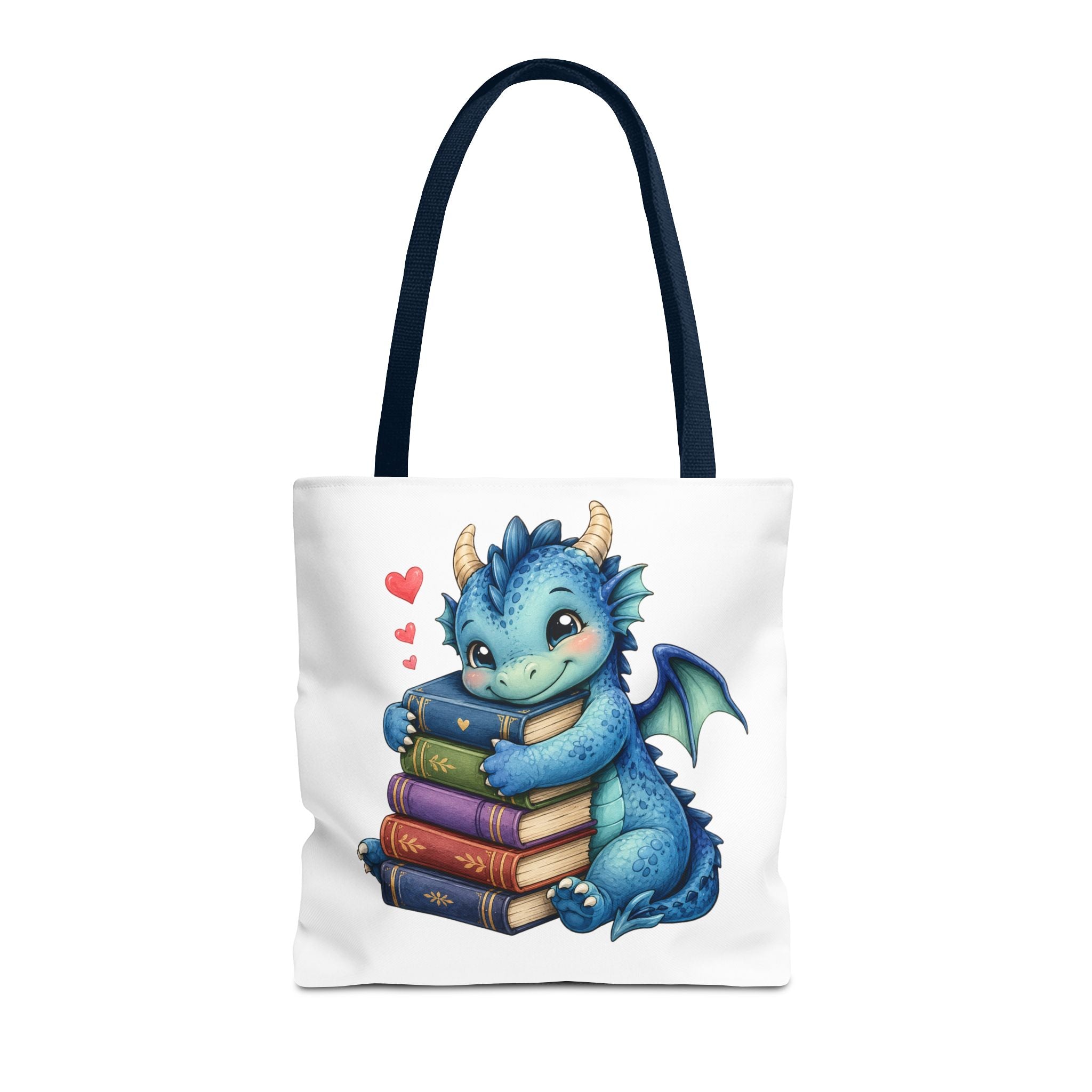 Cute Blue Dragon Booklover Tote Bag