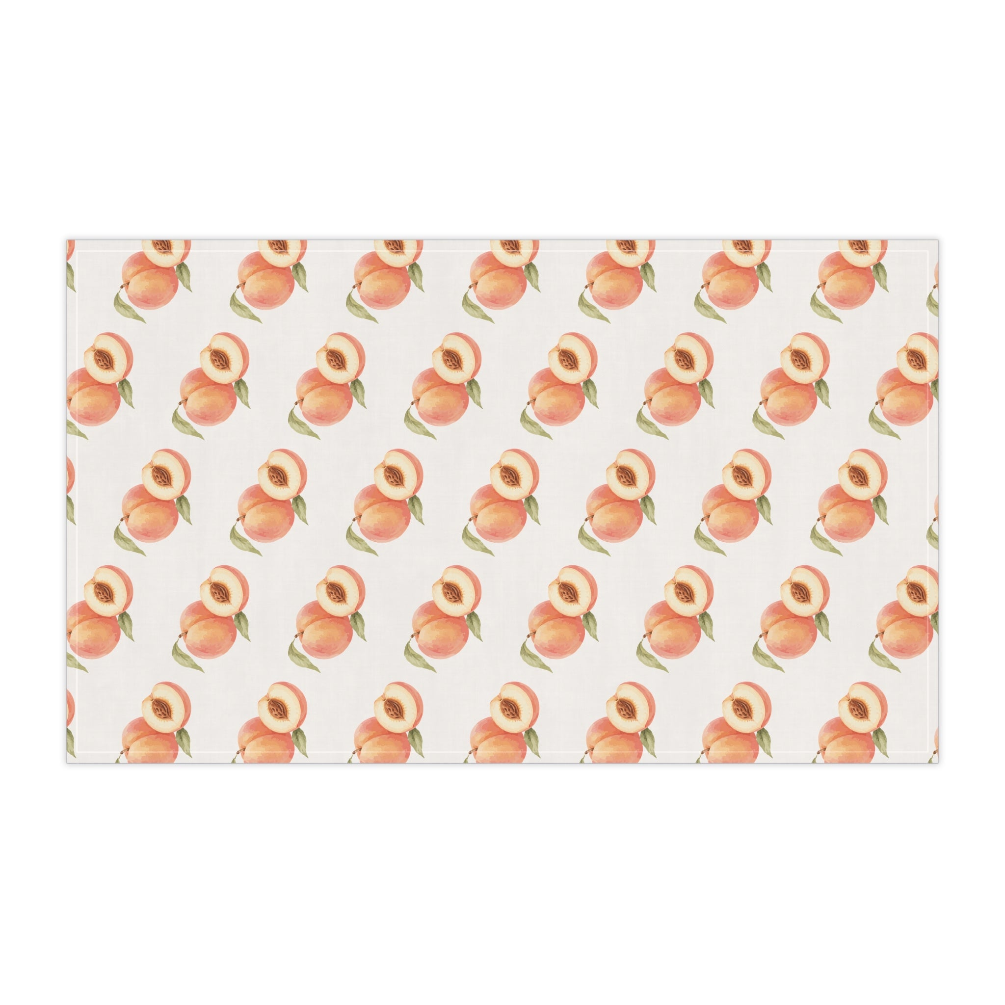 Peach Pattern Cotton Tea Towel