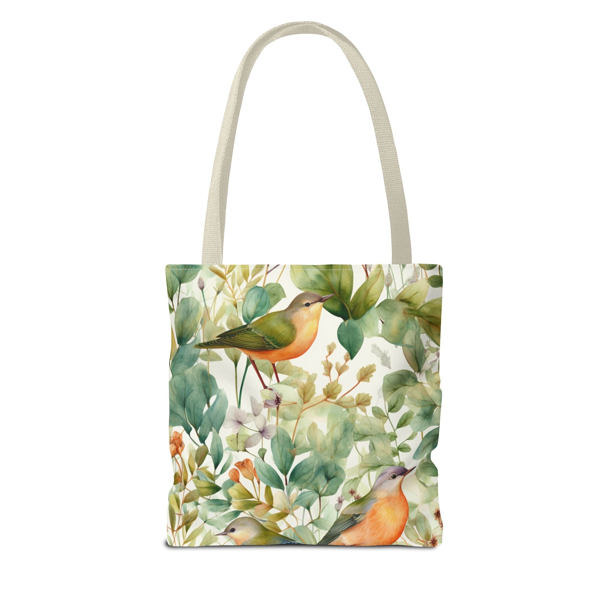 Watercolor Birds & Botanicals Tote Bag