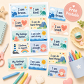 Positive Affirmation Cards for Kids – Free Printable Set